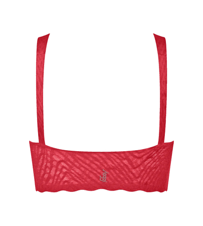 Miękki biustonosz bez fiszbin sloggi ZERO Feel Bliss Festive Bralette SHANGHAI RED