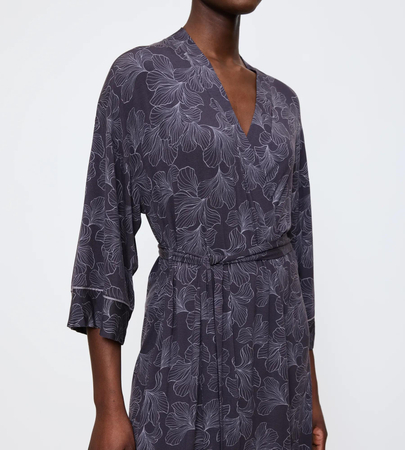 Szlafrok Triumph Aura Spotlight Robe 01  GREY COMBINATION