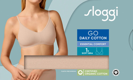 Biustonosz sloggi GO Daily Cotton Soft bra NEW BEIGE