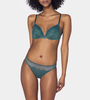 Zielony Biustonosz Push-up na fiszbinie Triumph Lace Spotlight WHUM