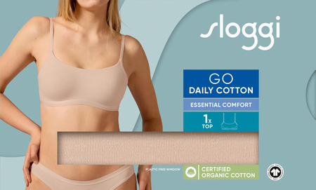 Koszulka sloggi GO Daily Cotton Top NEW BEIGE