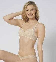 Kremowy Biustonosz z fiszbinami Triumph Amourette Charm WHP02