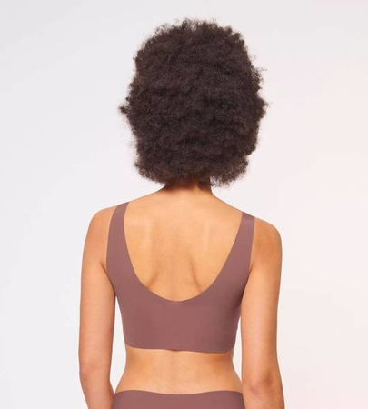 Bezfiszbinowy Biustonosz sloggi Zero Feel Top EX CACAO