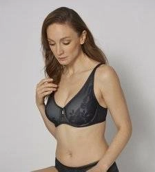 Czarny Biustonosz z fiszbinami Triumph Wild Rose Sensation W01