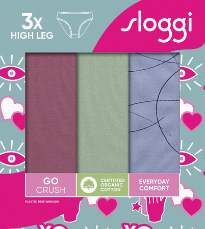 Majtki sloggi GO Crush High leg C3P Version 8