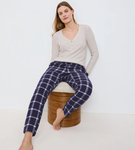 Spodnie od piżamy Triumph Mix & Match Tapered Trouser Flannel 02 X GREY COMBINATION