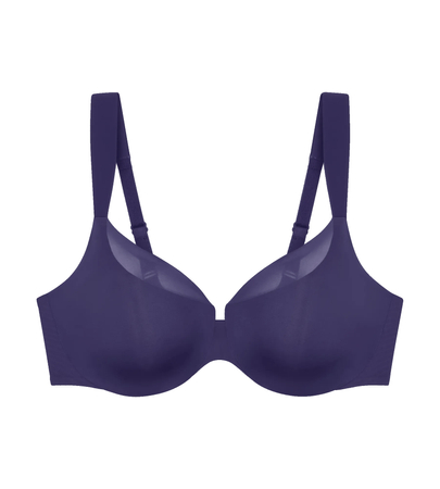 Biustonosz z fiszbinami typu minimizer Triumph BMU Illusion Curve W01 PRUSSIAN BLUE