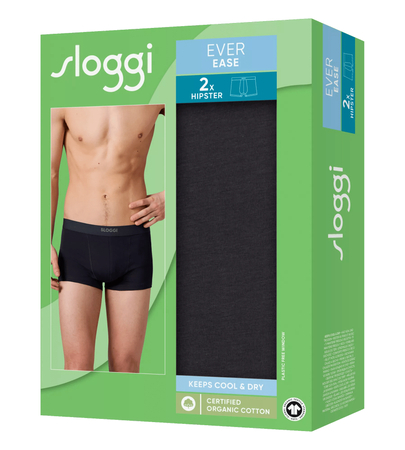 Majtki Męskie sloggi men EVER Ease Hipster 2P kolor BLACK