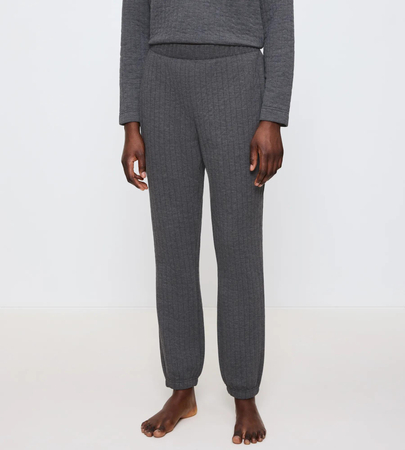 Spodnie Triumph Cozy Comfort Trouser Quilted 01  DARK GREY MELANGE