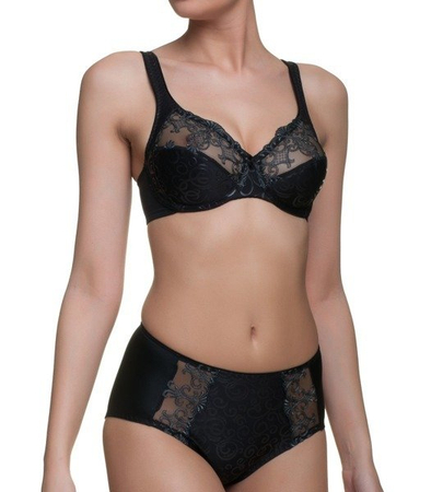 Czarny Biustonosz z fiszbiną Triumph Riccarda W