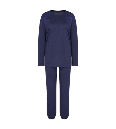 Piżama Triumph Endless Comfort PK 01 LSL  BLUE - DARK COMBINATION