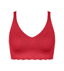 Miękki biustonosz bez fiszbin sloggi ZERO Feel Bliss Festive Bralette SHANGHAI RED