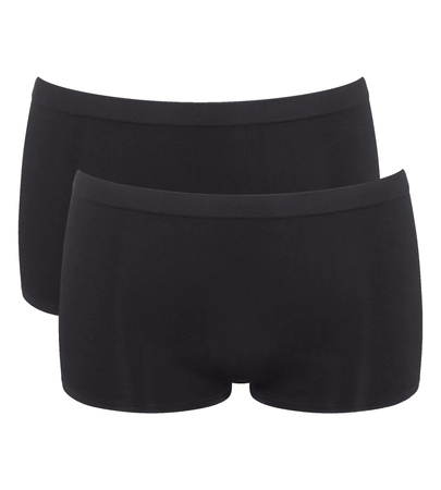 Czarne Majtki sloggi GO Sense Short 2P