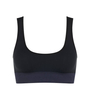 Biustonosz bezfiszbinowy top sloggi EVER Infused Aloe Top kolor BLACK