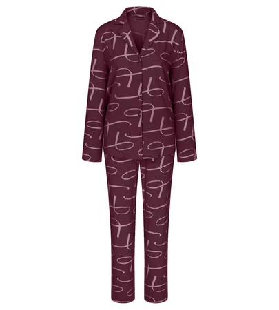 Piżama damskie TRIUMPH Boyfriend Fit PW 02 RED - LIGHT COMBINATION