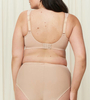 Biustonosz z fiszbinami Triumph Modern Lace+Cotton W02 NEUTRAL BEIGE