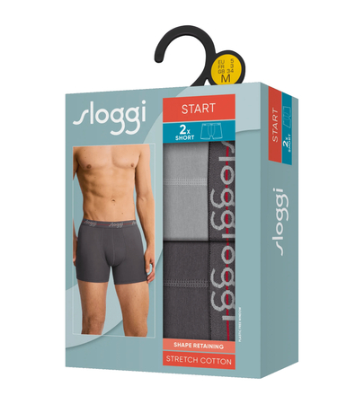 Majtki sloggi men Start Short C2P box BLACK PRINTS