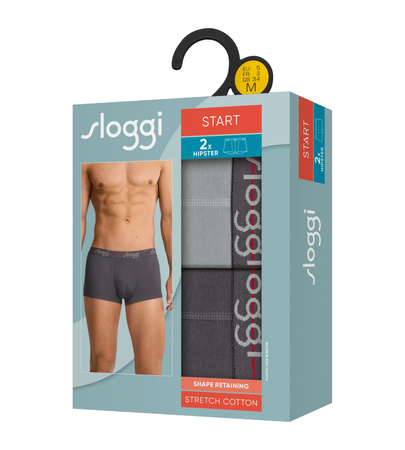 Majtki sloggi men Start Hipster C2P box BLACK PRINTS