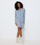 Koszula nocna Triumph Boyfriend Fit NDW 03  BLUE PRINTS