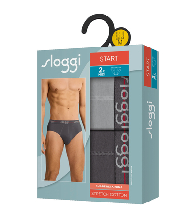 Majtki sloggi men Start Midi C2P box BLACK PRINTS