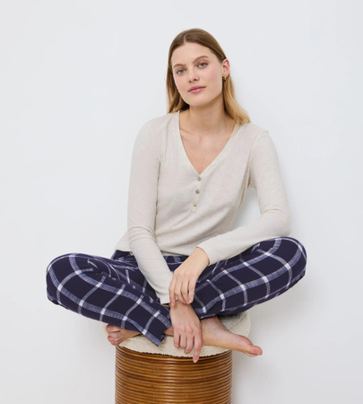 Bluzka od piżamy Triumph Mix & Match LSL Top Soft  LIGHT GREY MELANGE