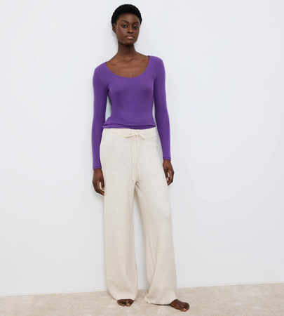 Koszulka Triumph Beauty Layers Top Scoop Neck  PURPLE HAZE