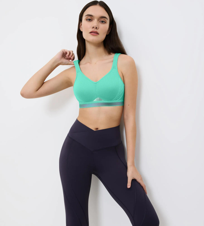 Bezfiszbinowy Biustonosz sportowy Triumph Triaction Cardio Flow P EX  ICE DROP