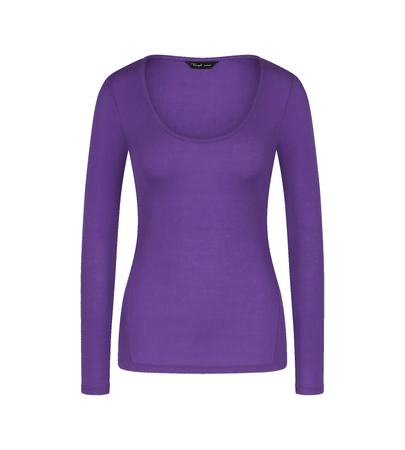 Koszulka Triumph Beauty Layers Top Scoop Neck  PURPLE HAZE