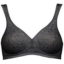 Czarny Biustonosz bez fiszbin Triumph Elegant Cotton N