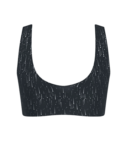 Miękki biustonosz bez fiszbin sloggi ZERO Feel 2.0 Festive Top BLACK COMBINATION