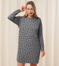 Damska Koszula nocna Triumph Endless Comfort NDK LSL kolor DARK GREY MELANGE