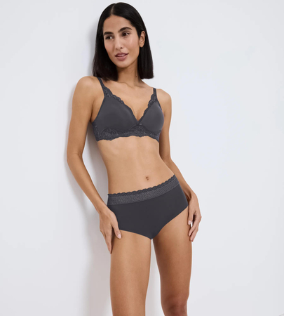 Majtki Triumph Feel of Modal Midi  INK GREY