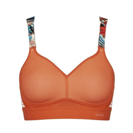 Usztywniany Biustonosz bez fiszbin Triumph Triaction Hybrid Lite P EX kolor Pomarańczowy