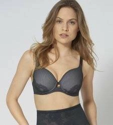 Czarny Biustonosz z fiszbinami Triumph Wild Rose Sensation WP