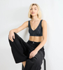 Miękki biustonosz bez fiszbin sloggi ZERO Feel 2.0 Festive Bralette BLACK COMBINATION