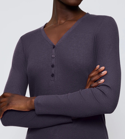 Bluzka od piżamy Triumph Mix & Match LSL Top Soft  INK GREY