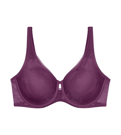 Biustonosz na fiszbinach Triumph Wild Rose Sensation W01  PURPLE