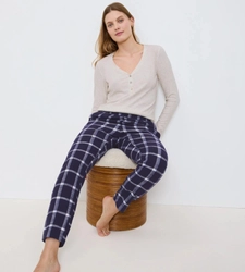 Spodnie od piżamy Triumph Mix & Match Tapered Trouser Flannel 02 X  GREY COMBINATION