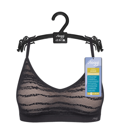 Czarny Biustonosz sloggi FREE Evolve PU Lace