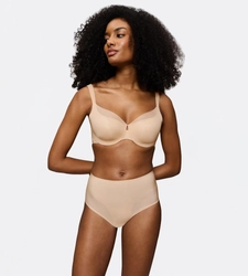 Biustonosz z fiszbinami typu minimizer Triumph BMU Illusion Curve W01 NUDE BEIGE