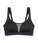 Usztywniany Czarny bezfiszbinowy Biustonosz sportowy Triumph Triaction Energy Lite P EX