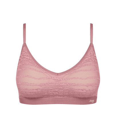 Biustonosz sloggi FREE Evolve PU Lace DATE NIGHT PINK