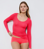 Koszulka Triumph Beauty Layers Top Scoop Neck  BLOOD ORANGE