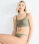 Biustonosz sloggi ZERO Feel Bliss Top MOSS GREEN OLD/GRUEN