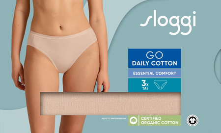 Majtki sloggi GO Daily Cotton Tai 3P NEW BEIGE