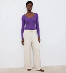 Koszulka Triumph Beauty Layers Top Scoop Neck  PURPLE HAZE