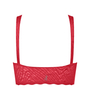 Miękki biustonosz bez fiszbin sloggi ZERO Feel Bliss Festive Bralette SHANGHAI RED
