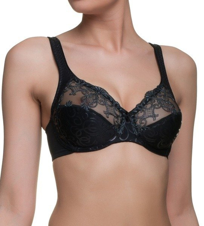 Czarny Biustonosz z fiszbiną Triumph Riccarda W